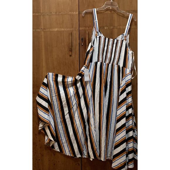 International Standard Linen Halter Maxi Dress Size Small NWT Adjustable Straps - Picture 6 of 6